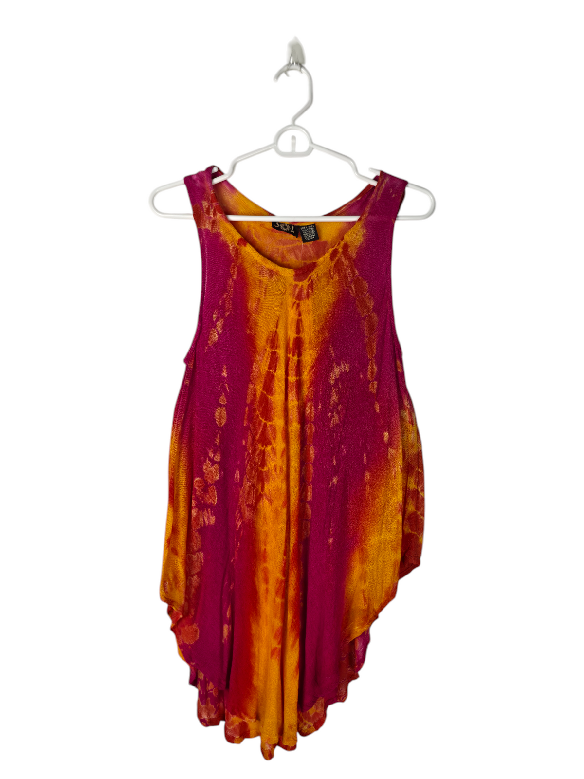 Golden Ember Asymmetrical Dress — clean product image