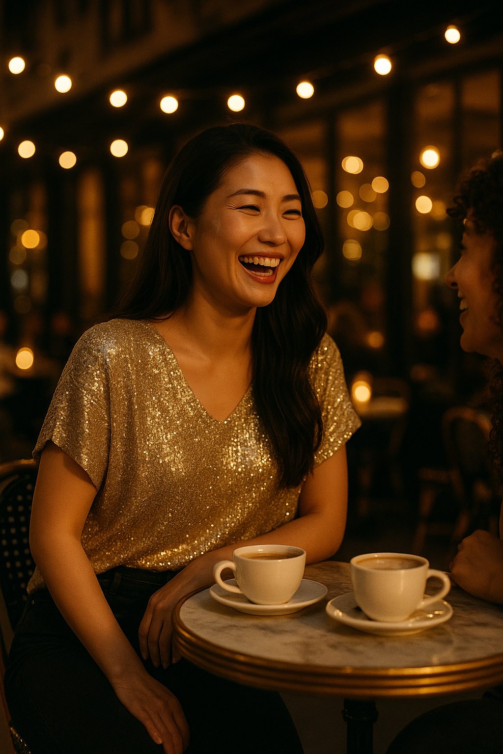 Unexpectedly You Golden Glow – Shimmer Knit Boho Top - Unexpectedly You