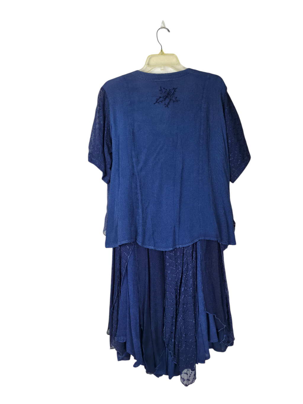 Unexpectedly You Indigo Bloom embroidered two-piece set — additional product view