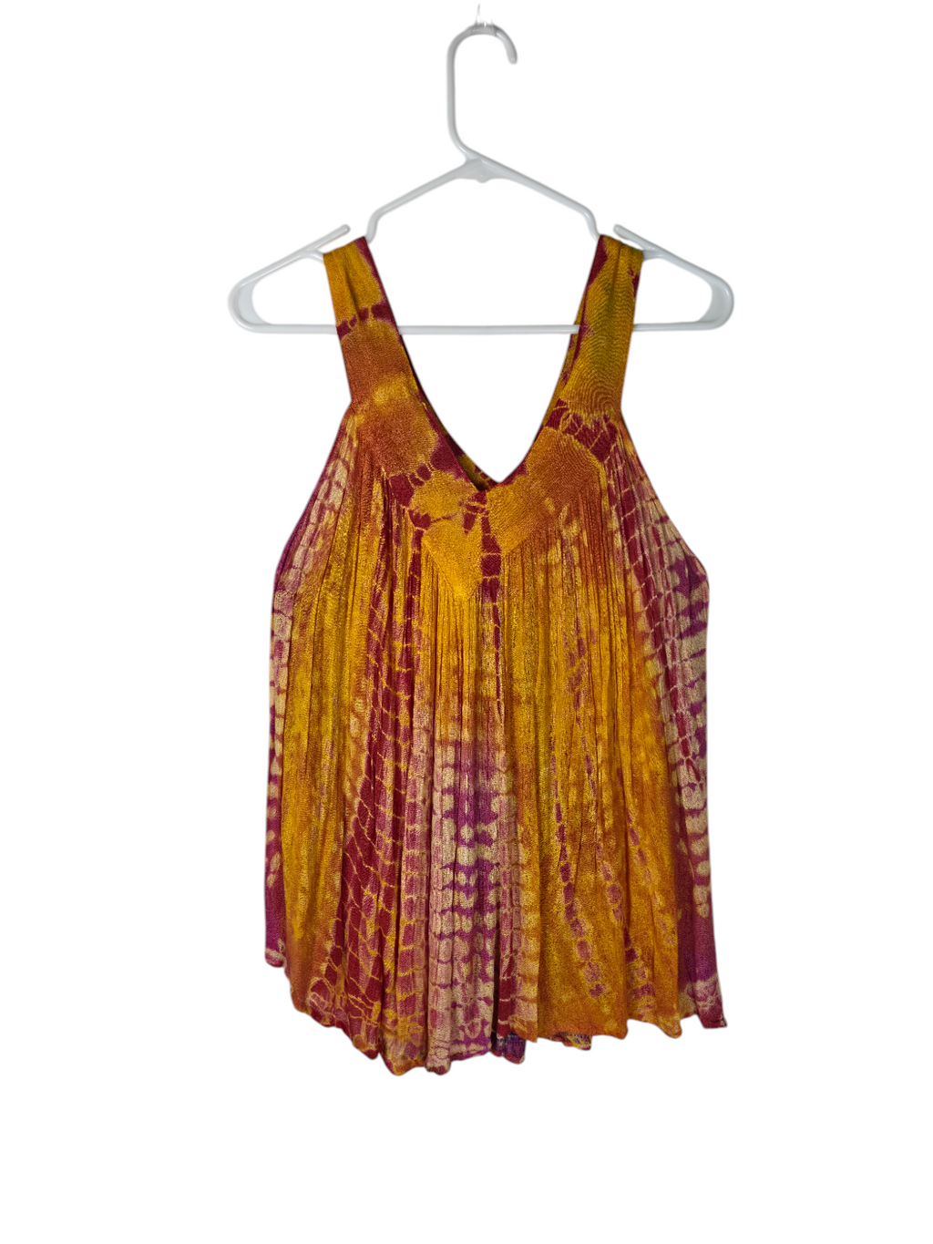 Marigold Muse boho patterned top clean product alternate view