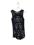 Midnight Clover Patterned Sleeveless Top — clean product image