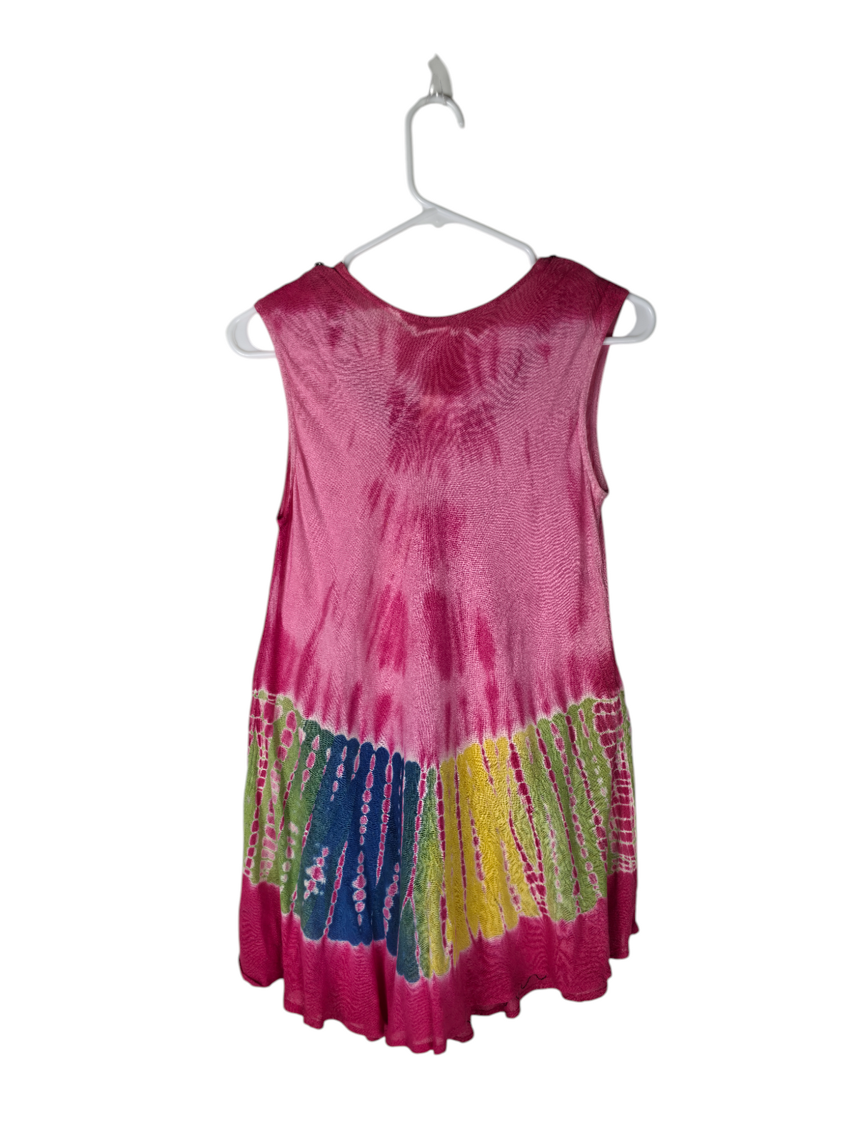 Rosy Horizon Embroidered Rainbow Tank Top — alternate clean product image