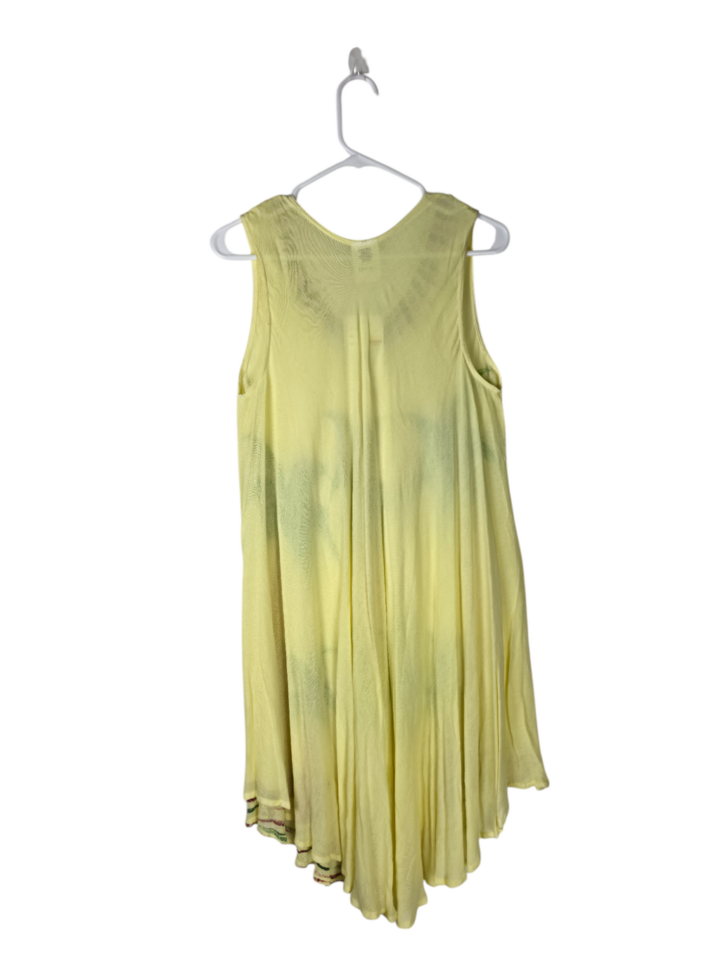 Tropical Palm Breeze Flowy Tank Dress — clean back product image