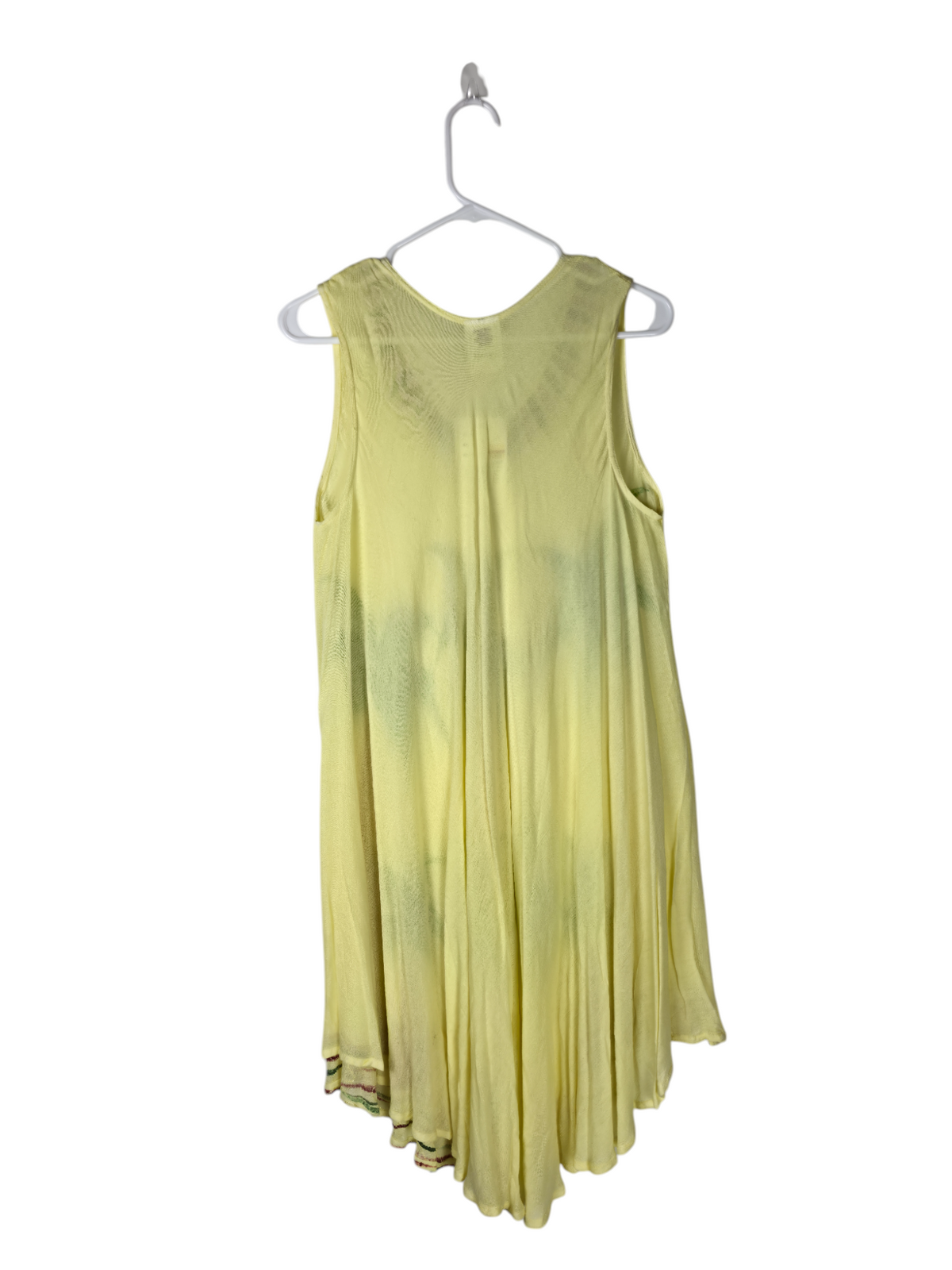 Tropical Palm Breeze Flowy Tank Dress — clean back product image